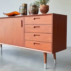 Magda 50's Solid Mahogany Sideboard 200 Cm Ref. 2212 -Tikamoon 1200 1200 magda 50s mahogany sideboard 200 cm 5