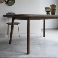 Mahkah Solid Oak Table Ref. 4131 -Tikamoon 1200 1200 mahkah solid oak table seats 6 8 4