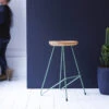 Mari Lichen Solid Ash And Metal Bar Stool Ref. 2502 2 Mari Lichen Solid Ash And Metal Bar Stool Ref. 2502 -Tikamoon 1200 1200 mari lichen solid ash and metal bar stool