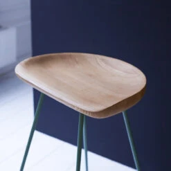 Mari Lichen Solid Ash And Metal Bar Stool Ref. 2502 -Tikamoon 1200 1200 mari lichen solid ash and metal bar stool 2