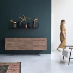 Metric Solid Walnut Sideboard 175 Cm Ref. 3911