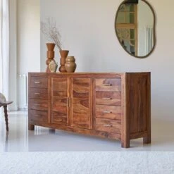 Mezzo Solid Sheesham Sideboard 205 Cm Ref. 1462 -Tikamoon 1200 1200 mezzo solid sheesham sideboard 205 cm 3