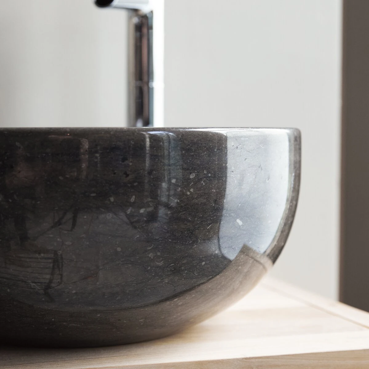 Mia Dark Grey Marble Washbasin Ref. 3588 6 Mia Dark Grey Marble Washbasin Ref. 3588 - Image 4