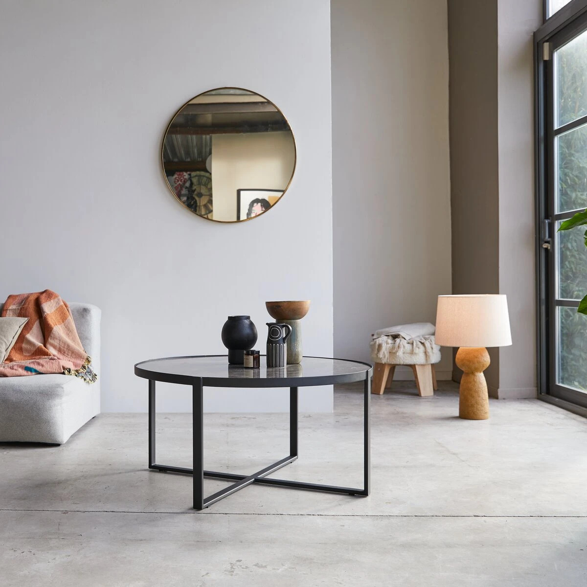 Milan Marble And Metal Coffee Table Ref. 3305 2 Milan Marble And Metal Coffee Table Ref. 3305