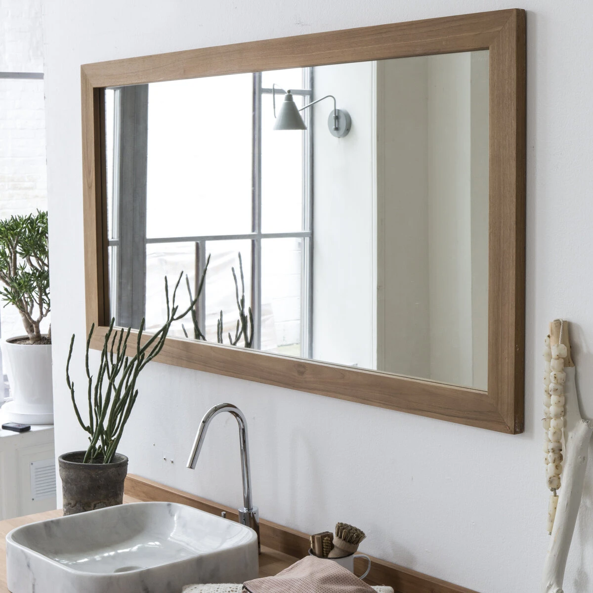 Milano Solid Teak Mirror 140x70 Cm Ref. 818 3 Milano Solid Teak Mirror 140x70 Cm Ref. 818