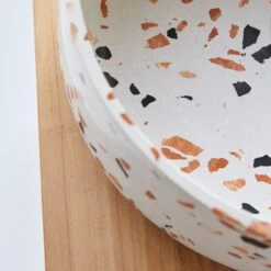 Milos Round Brown Premium Terrazzo Basin Ref. 6225 -Tikamoon 1200 1200 milos brown premium terrazzo basin 1