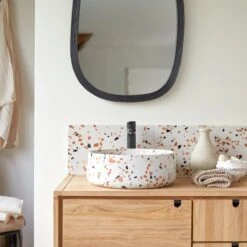 Milos Round Brown Premium Terrazzo Basin Ref. 6225 -Tikamoon 1200 1200 milos brown premium terrazzo basin 4