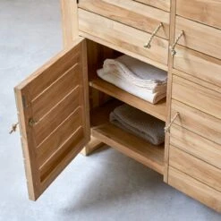 Minimalys Solid Teak Dresser 110 Cm Ref. 1744 -Tikamoon 1200 1200 minimalys solid teak dresser 110 cm 4