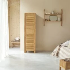 Minimalys Solid Teak Single Wardrobe Ref. 1746