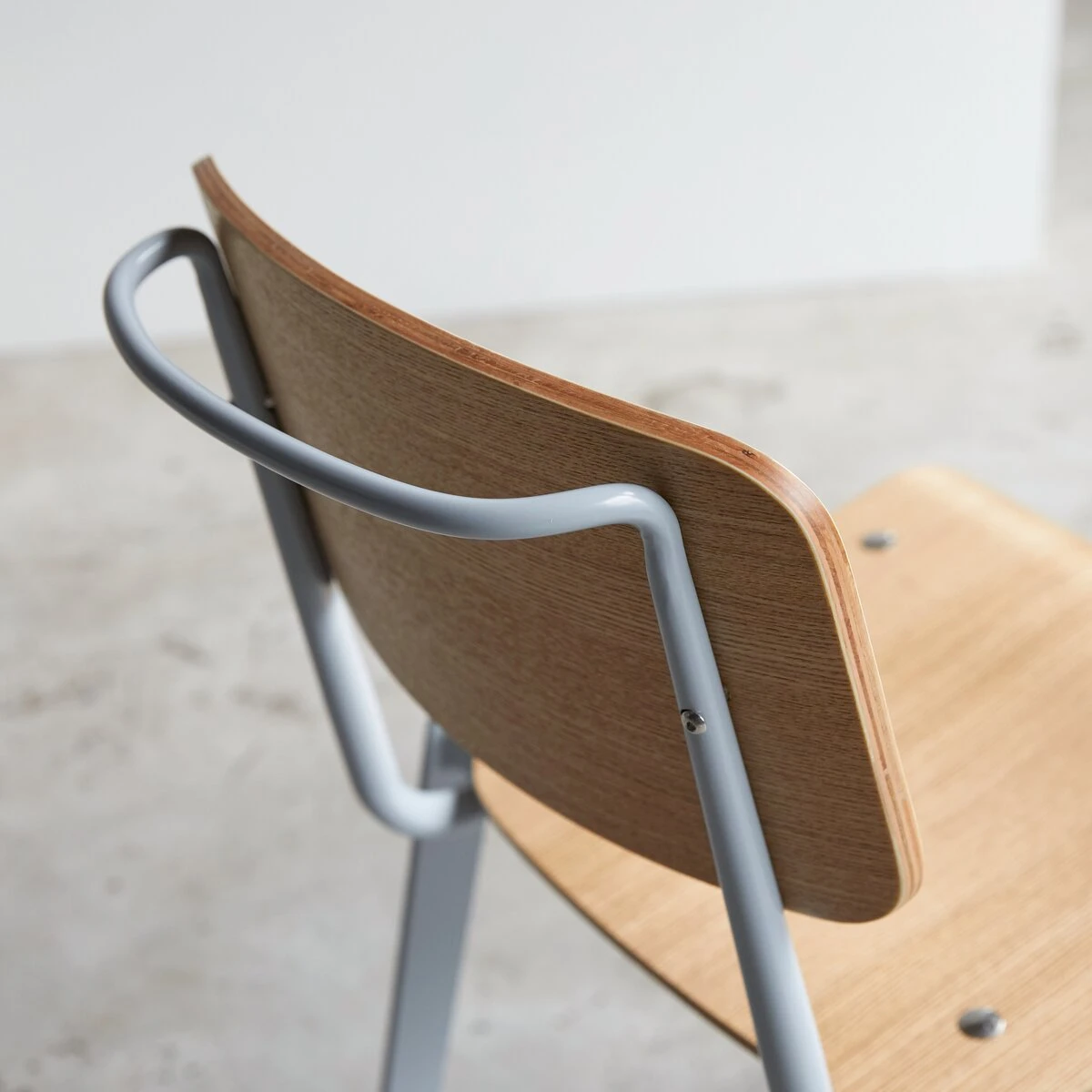 Mio Grey Ash And Metal Chair Ref. 2516 4 Mio Grey Ash And Metal Chair Ref. 2516 - Image 2