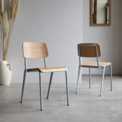 Mio Grey Ash And Metal Chair Ref. 2516