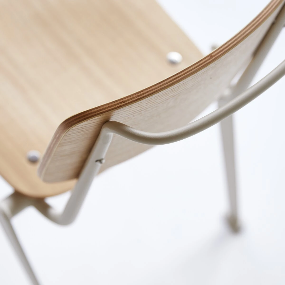 Mio White Metal And Ash Chair Ref. 6387 4 Mio White Metal And Ash Chair Ref. 6387 - Image 2