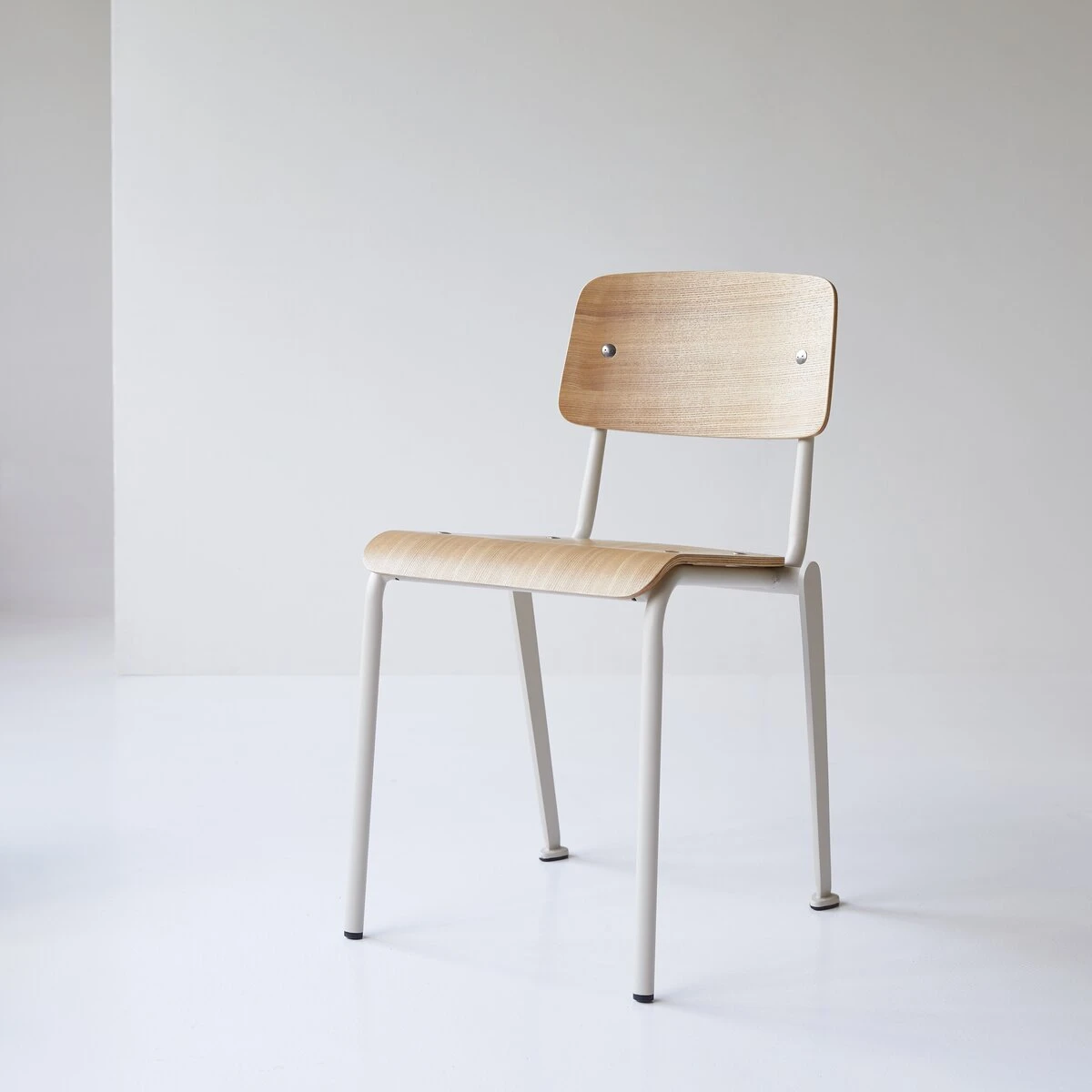 Mio White Metal And Ash Chair Ref. 6387 6 Mio White Metal And Ash Chair Ref. 6387 - Image 4