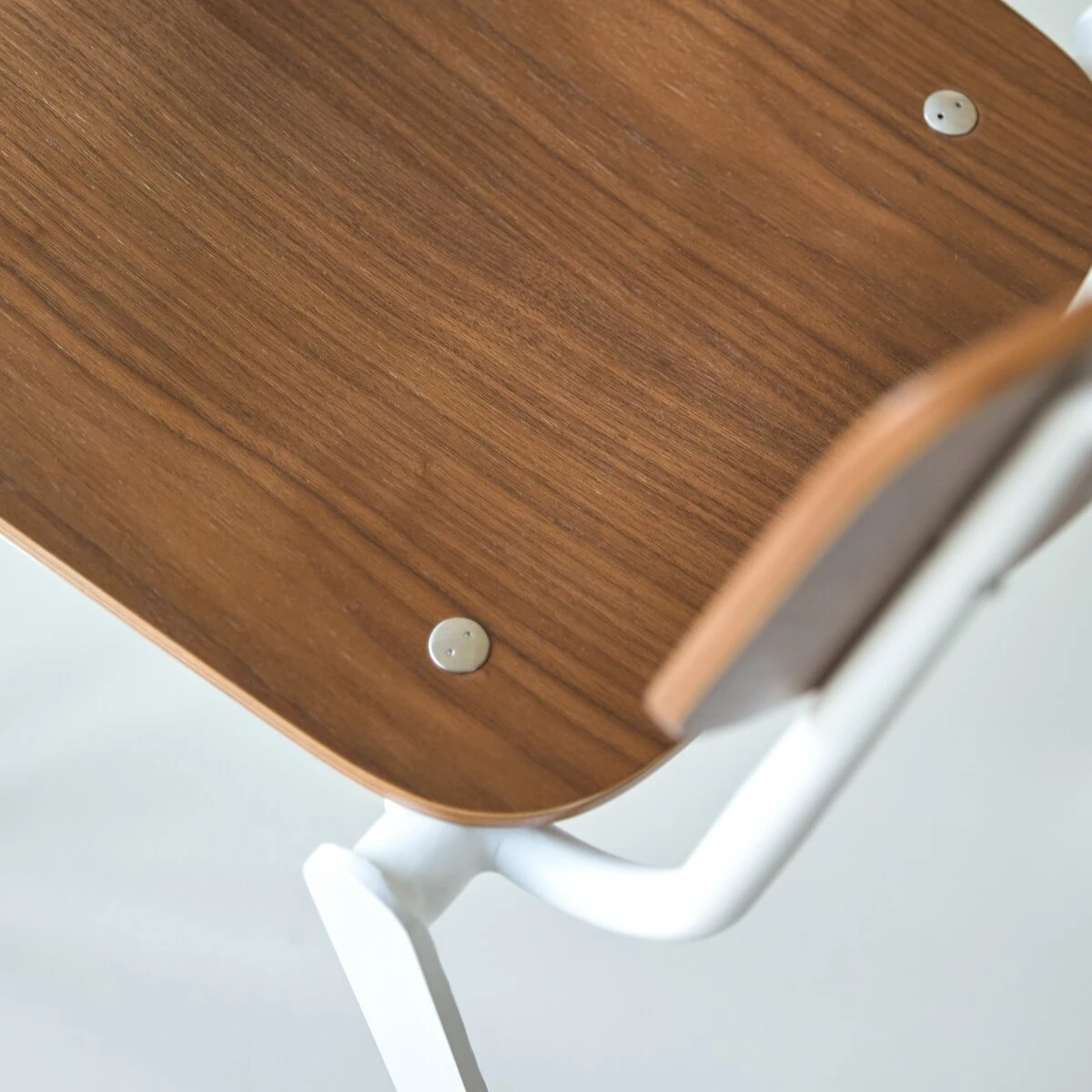 Mio White Walnut And Metal Chair Ref. 4125 5 Mio White Walnut And Metal Chair Ref. 4125 - Image 3