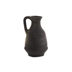 Nil Decorative Black Terracotta Vase Ref. 6338