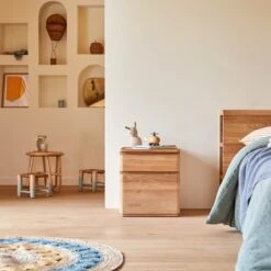 Nino Kids Solid Teak Bedside Table Ref. 5618