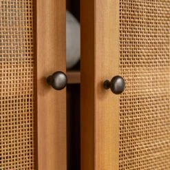 Ninon Kids Pine And Canework Cupboard Ref. 5504 -Tikamoon 1200 1200 ninon kids pine and canework cupboard 5