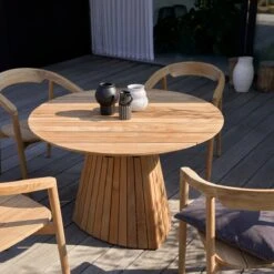 Paloma Solid Teak Round Garden Table Ref. 5183 10 Paloma Solid Teak Round Garden Table Ref. 5183 -Tikamoon 1200 1200 paloma solid teak round garden table seats 6 2