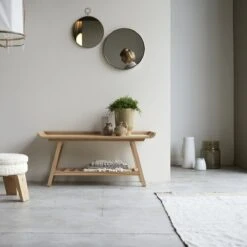 Pampa Solid Teak Low Console Table Ref. 4146