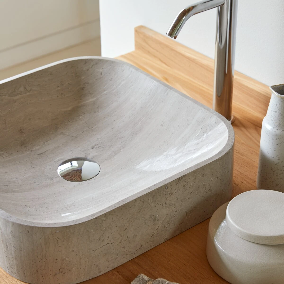 Perseus Grey Marble Washbasin Ref. 2141 5 Perseus Grey Marble Washbasin Ref. 2141 - Image 3