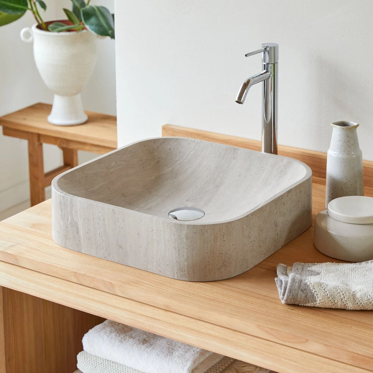 Perseus Grey Marble Washbasin Ref. 2141 6 Perseus Grey Marble Washbasin Ref. 2141 - Image 4