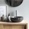 Pia Dark Grey Marble Washbasin Ref. 3582 -Tikamoon 1200 1200 pia dark grey marble washbasin