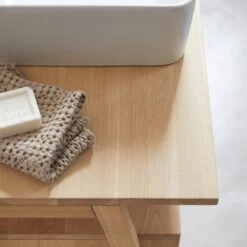 Pola Solid Oak Vanity Unit 140 Cm Ref. 3688 -Tikamoon 1200 1200 pola solid oak vanity unit 140 cm 2