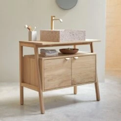 Pola Solid Oak Vanity Unit 90 Cm Ref. 3685 -Tikamoon 1200 1200 pola solid oak vanity unit 90 cm 3