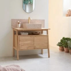 Pola Solid Oak Vanity Unit 90 Cm Ref. 3685 -Tikamoon 1200 1200 pola solid oak vanity unit 90 cm 5