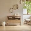 Pola Solid Oak 2-drawer Console Table Ref. 3704 -Tikamoon 1200 1200 pola solid teak 2 drawer console table