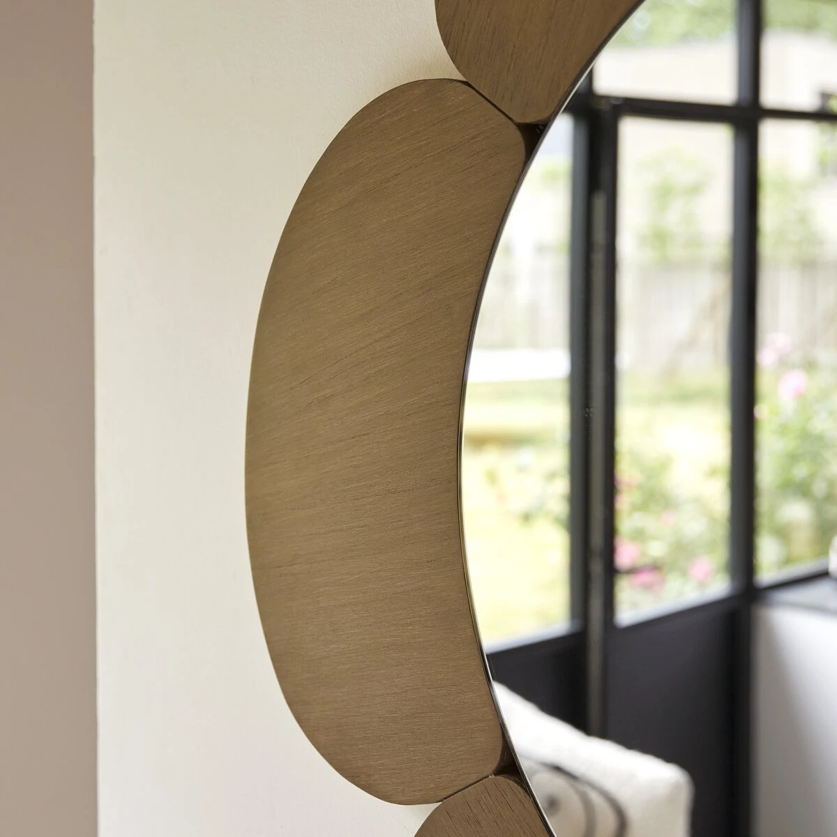 Sara Light Mindi Wood Mirror 110x110 Cm Ref. 6410 5 Sara Light Mindi Wood Mirror 110x110 Cm Ref. 6410 - Image 3