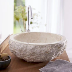 New Arrival 15 Scrula Cream Marble Washbasin Ref. 673