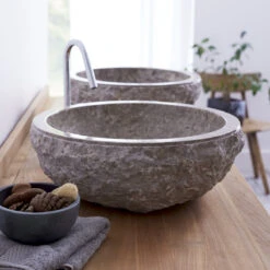 New Arrival 19 Scrula Grey Marble Washbasin Ref. 874