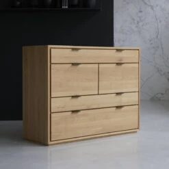 Senson Solid Oak Chest Of Drawers Ref. 4053 -Tikamoon 1200 1200 senson solid oak chest of drawers 3