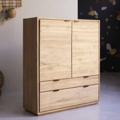 Senson Solid Teak Storage Cabinet Ref. 4494 -Tikamoon 1200 1200 senson solid teak storage cabinet 3