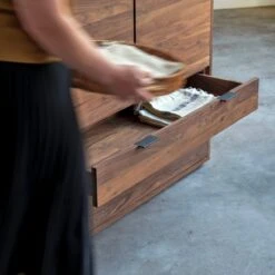 Senson Solid Walnut Cupboard 110 Cm Ref. 4608 -Tikamoon 1200 1200 senson solid walnut cupboard 110 cm 5