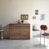 Senson Solid Walnut Sideboard 120 Cm Ref. 4629 -Tikamoon 1200 1200 senson solid walnut sideboard 120 cm