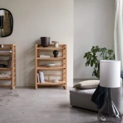 Sera Solid Teak Low Bookcase Ref. 3396