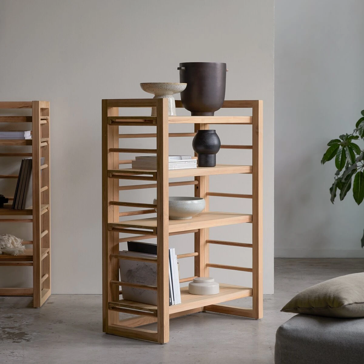 Sera Solid Teak Low Bookcase Ref. 3396 6 Sera Solid Teak Low Bookcase Ref. 3396 - Image 4