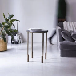 Simëon Metal And Marble Side Table Ref. 2770