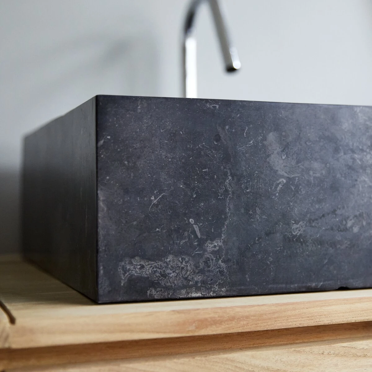 Slats Dark Grey Marble Washbasin Ref. 2452 7 Slats Dark Grey Marble Washbasin Ref. 2452 - Image 5