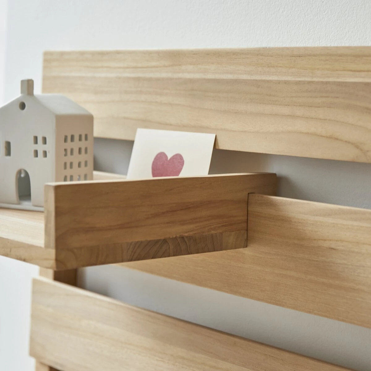 Urbain Solid Teak Kids Bed Headboard With Two Shelves 180 Cm Ref. 6428 4 Urbain Solid Teak Kids Bed Headboard With Two Shelves 180 Cm Ref. 6428 - Image 2