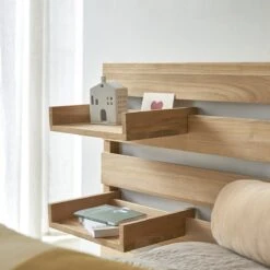 Urbain Solid Teak Kids Bed Headboard With Two Shelves 180 Cm Ref. 6428 12 Urbain Solid Teak Kids Bed Headboard With Two Shelves 180 Cm Ref. 6428 -Tikamoon 1200 1200 solid teak kids bed headboard with two shelves 180 cm 3