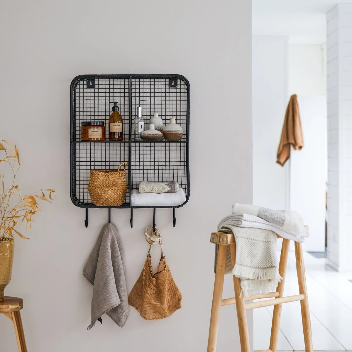 Sona Metal Bathroom Shelf 50 Cm Ref. 2340 3 Sona Metal Bathroom Shelf 50 Cm Ref. 2340