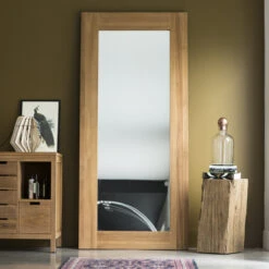 Square Solid Teak Mirror 200x90 Cm Ref. 1117