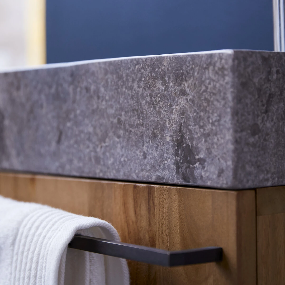 Stelle Solid Teak And Marble Vanity Cabinet Grey Ref. 2830 9 Stelle Solid Teak And Marble Vanity Cabinet Grey Ref. 2830 - Image 7