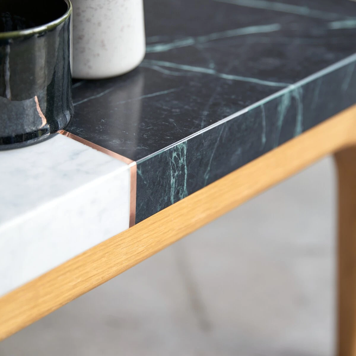 Stonepiet Solid Oak And Marble Coffee Table 95x40 Cm Ref. 2630 5 Stonepiet Solid Oak And Marble Coffee Table 95x40 Cm Ref. 2630 - Image 3