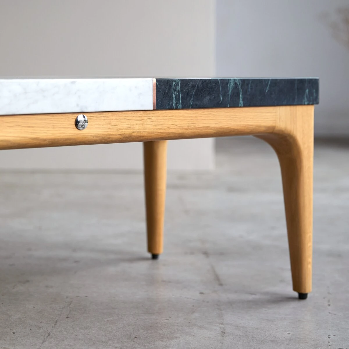 Stonepiet Solid Oak And Marble Coffee Table 95x40 Cm Ref. 2630 8 Stonepiet Solid Oak And Marble Coffee Table 95x40 Cm Ref. 2630 - Image 6