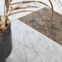 Stonepiet Solid Oak And Marble Table Ref. 2626 -Tikamoon 1200 1200 stonepiet solid oak and marble table seats 2 4 5