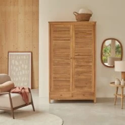 Suzette Solid Teak Wardrobe Ref. 2142